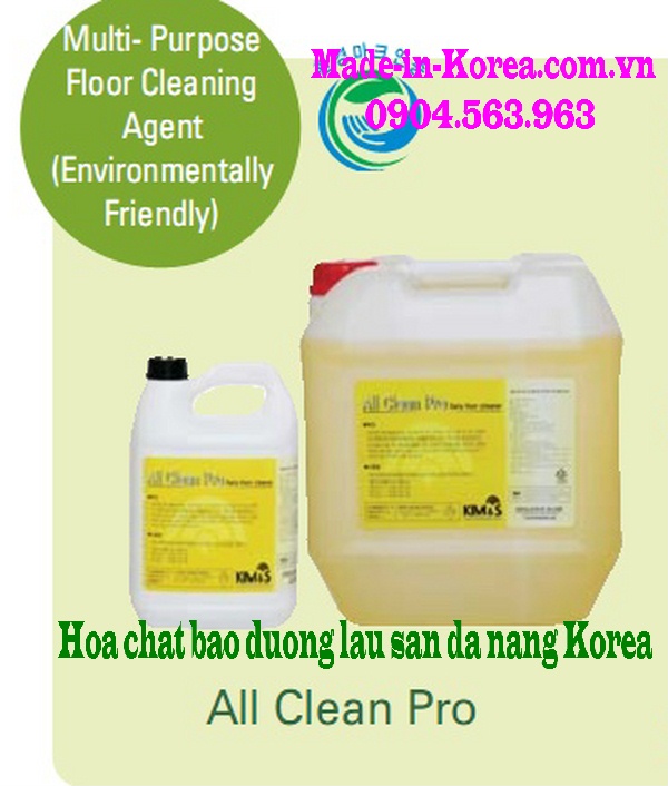 Hóa chất bảo dưỡng lau sàn đa năng Korea All Clean Pro